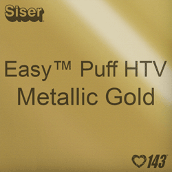Easy™ Puff HTV: 12" x 24" - Metallic Gold