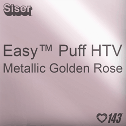 Easy™ Puff HTV: 12" x 12" - Metallic Golden Rose