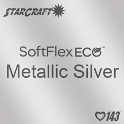 12" X 5 Foot Roll - StarCraft SoftFlex Eco HTV - Metallic Silver