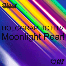 12" x 20" Sheet Siser Holographic HTV - Moonlight Pearl  