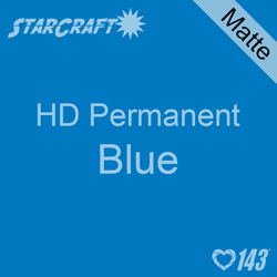 12" x 5' Roll - StarCraft HD Matte Permanent Vinyl - Blue