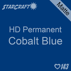 12" x 12" Sheet - StarCraft HD Matte Permanent Vinyl - Cobalt Blue