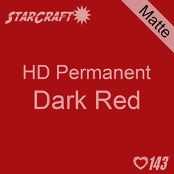 12" x 5' Roll - StarCraft HD Matte Permanent Vinyl - Dark Red