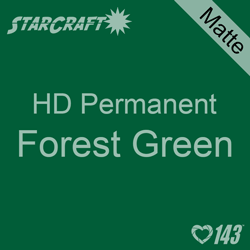 12" x 12" Sheet - StarCraft HD Matte Permanent Vinyl - Forest Green