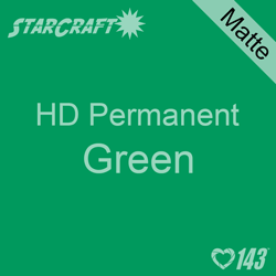 12" x 24" Sheet - StarCraft HD Matte Permanent Vinyl - Green