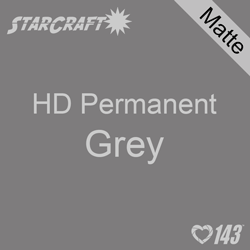 12" x 12" Sheet - StarCraft HD Matte Permanent Vinyl - Grey