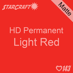 12" x 5' Roll - StarCraft HD Matte Permanent Vinyl - Light Red