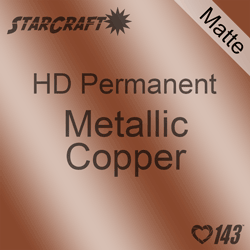 12" x 10 Yard Roll - StarCraft HD Matte Permanent Vinyl - Metallic Copper