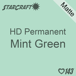 12" x 12" Sheet - StarCraft HD Matte Permanent Vinyl - Mint Green