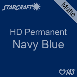 12" x 12" Sheet - StarCraft HD Matte Permanent Vinyl - Navy Blue