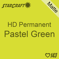 12" x 5' Roll - StarCraft HD Matte Permanent Vinyl - Pastel Green 