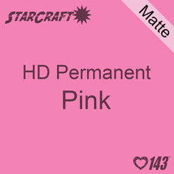 12" x 5' Roll - StarCraft HD Matte Permanent Vinyl - Pink