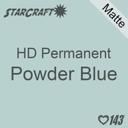12" x 12" Sheet - StarCraft HD Matte Permanent Vinyl - Powder Blue
