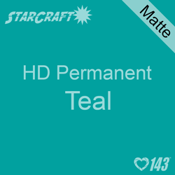 12" x 12" Sheet - StarCraft HD Matte Permanent Vinyl - Teal