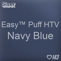 Easy™ Puff HTV: 12" x 24" - Navy Blue