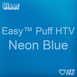Easy™ Puff HTV: 12" x 12" - Neon Blue