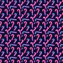 Printed HTV - Neon Candy Canes Print 12" x 15" Sheet