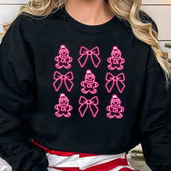 Press Ready Transfer - Neon Gingerbread and Bows