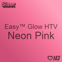 Siser Easy Glow HTV: 12" x 12" - Neon Pink