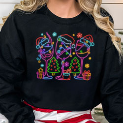 Press Ready Transfer - Neon Wine Glasses 