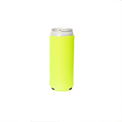 Skinny Can Cooler - Neon Yellow