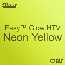 Siser Easy Glow HTV: 12" x 12" - Neon Yellow