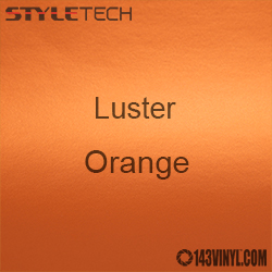 StyleTech Orange Luster Matte Metallic Adhesive Vinyl 12" x 24" Sheet 