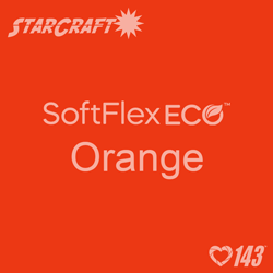 12" X 5 Foot Roll - StarCraft SoftFlex Eco HTV - Orange