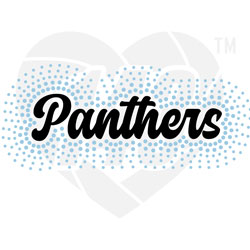 Faux Rhinestone - Panthers