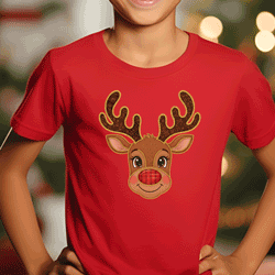 Press Ready Transfer - Patchwork Reindeer - Youth
