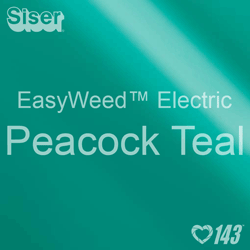 12" x 15" Sheet Siser EasyWeed Electric HTV - Peacock Teal
