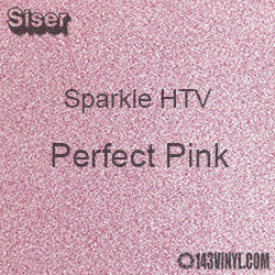Siser Sparkle HTV: 12" x 12" sheet - Perfect Pink