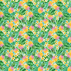 Printed Pattern Vinyl - Pineapple Paradise - 12" x 12"