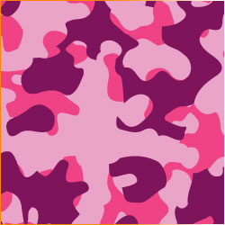 Printed Pattern Vinyl - Pink Woodland Camo 12" x 24" Sheet