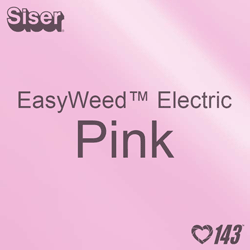 12" x 15" Sheet Siser EasyWeed Electric HTV - Pink