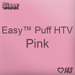 Easy™ Puff HTV: 12" x 12" - Pink