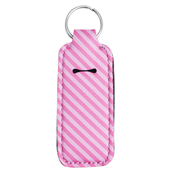 Chapstick Holder - Pink Stripe