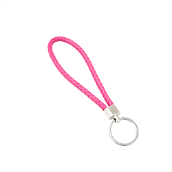 Braided Wristlet Keychain - Pink Braided Wristlet Keychain - Pink