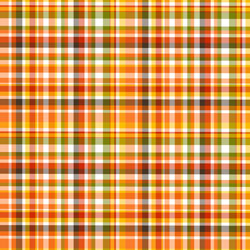 Printed Pattern Vinyl - Glossy - Pumpkin Plaid 12" x 12" Sheet