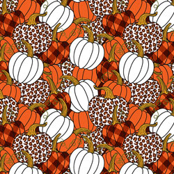 Printed Pattern Vinyl - Pumpkin Spice - 12" x 12"