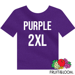 Fruit of the Loom Iconic™ T-shirt - Purple - 2XL