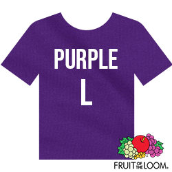Fruit of the Loom Iconic™ T-shirt - Purple - Large