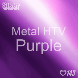 12" x 20" Sheet Siser Metal HTV - Purple