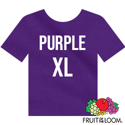 Fruit of the Loom Iconic™ T-shirt - Purple - XL