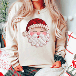 Press Ready Transfer - Quilted Santa