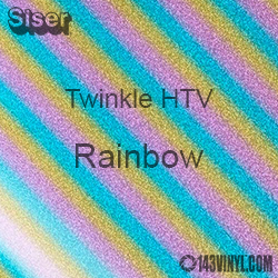 12" x 20" Sheet Siser Twinkle HTV - Rainbow