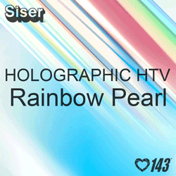 12" x 20" Sheet Siser Holographic HTV - Rainbow Pearl