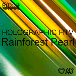 12" x 20" Sheet Siser Holographic HTV - Rainforest Pearl 