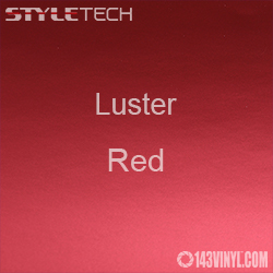 StyleTech Red Luster Matte Metallic Adhesive Vinyl 12" x 24" Sheet