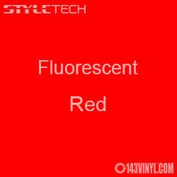 StyleTech Fluorescent - Red - 12" x 24" Sheet  